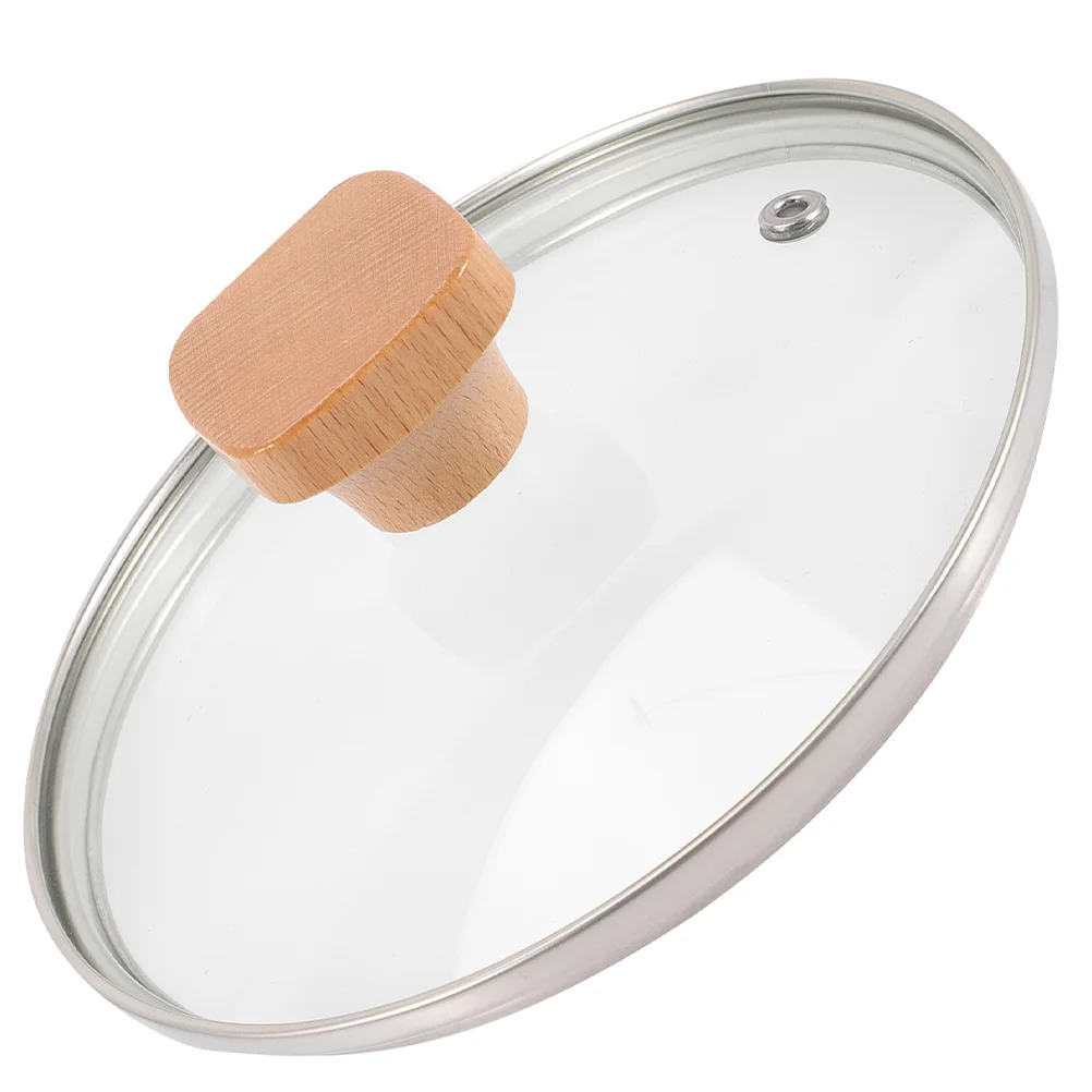 

Kitchen Pot Lid Glass Frying Small Pan Stainless Steel Saucepan Cover Universal Lids Cooking