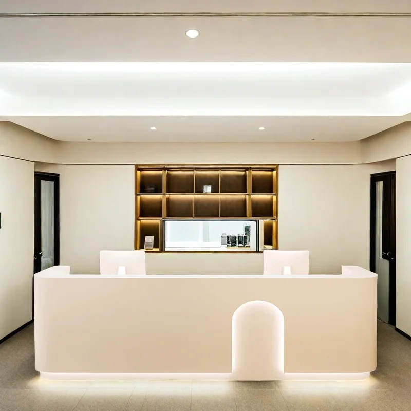 Стол Стойка регистрации Роскошная офисная эстетическая мебель Atelier Center Rezeption Desk