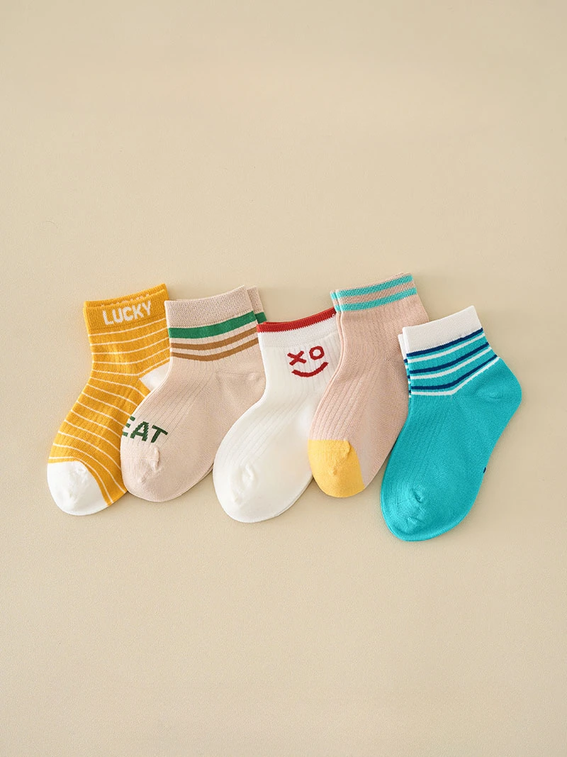 Весенне-летние детские носки тонкие хлопковые повседневные спортивные для