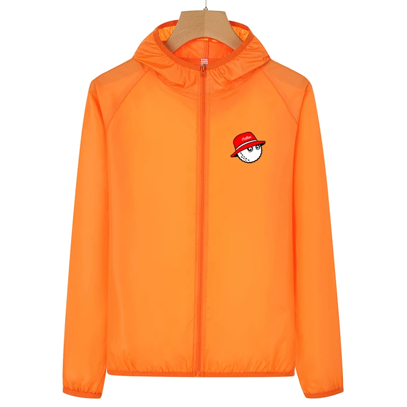 Malbon Embroidery Logo Men Women Golf Jacket Quick Dry Skin Sunscreen UV Thin Army Outwear Ultra-Light Windbreake Windproof Coat