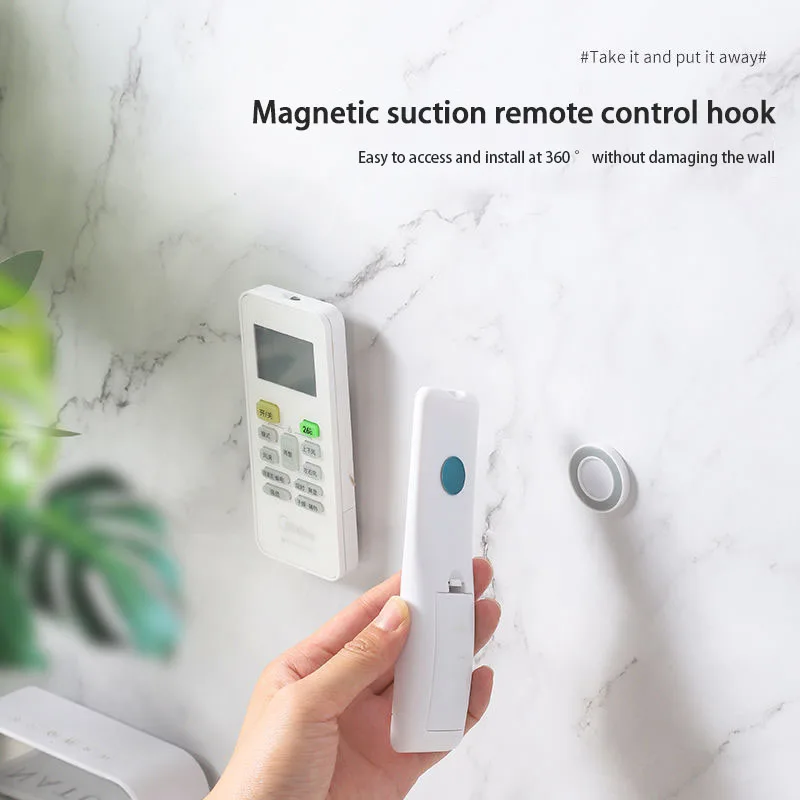 

Magnetic Hooks Wall Mount Strong Magnet Holder Hook for Fridge Sticker Remote Control Storage Holder Home Organizer Hooks