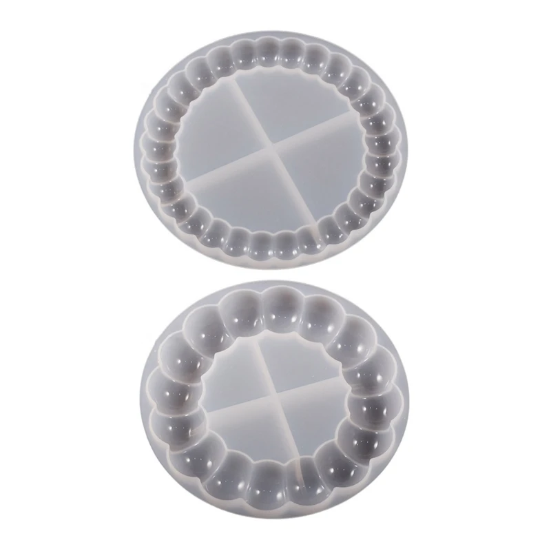 

E0BF Resin Molds Bubble Silicone Molds for Resin,Round Epoxy Casting Mold for Making Resin Coasters,Cups Mat