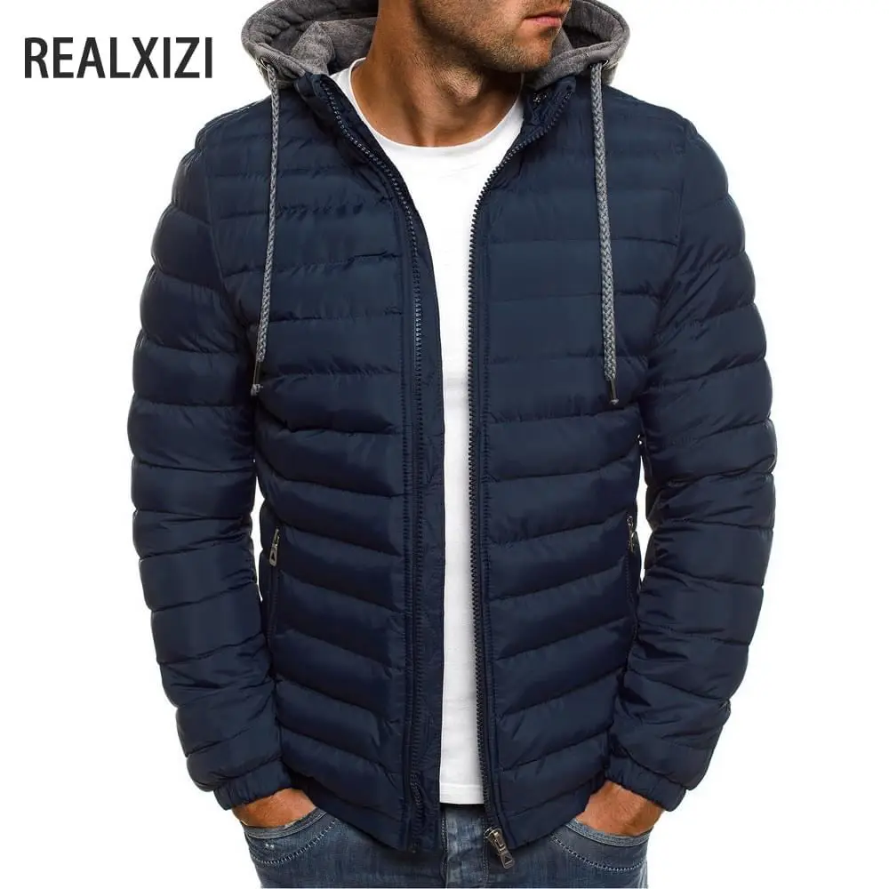 Winter Down Jacket Men's Clothing Warm Snow Coats Brand Fashion Windproof Waterproof Jackets Casual Male Hooded Thick Outerwear