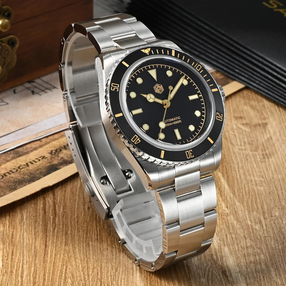 

San Martin Top Water Ghost 6200 Diving Men Watch Sapphire Mirror Automatic Mechanical Wristwatch 20Bar Waterproof Relojes hombre