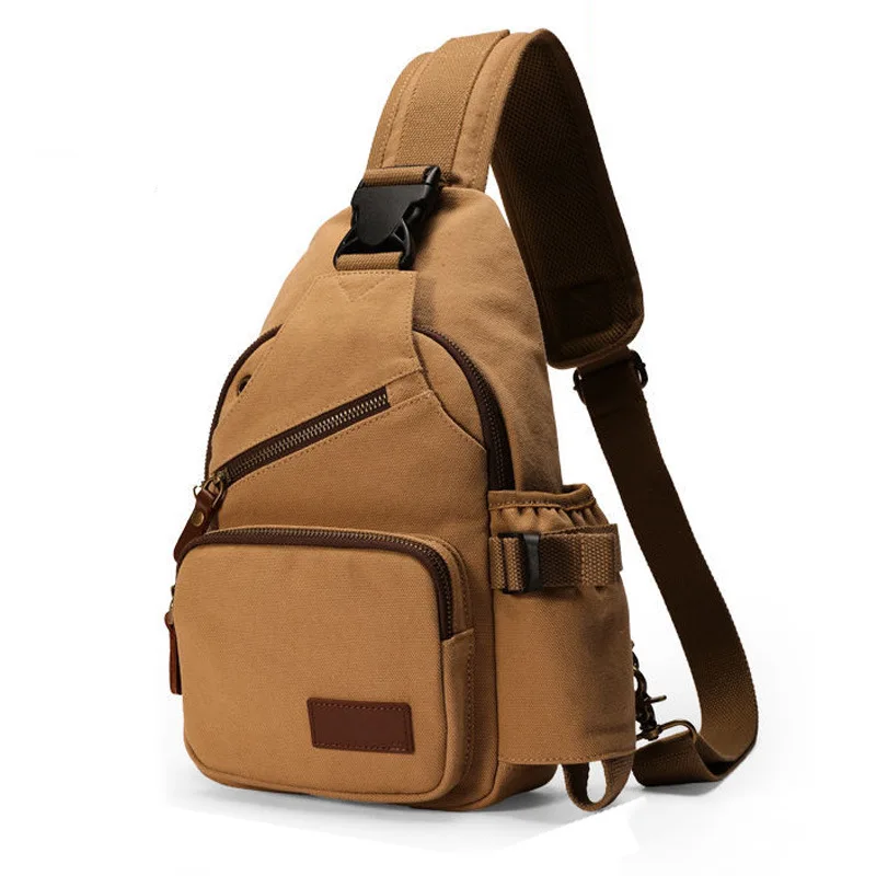 

High-end Men's Leisure Brand Cross-Body Shoulder Mobile Phone Chest Bag Simple Fashion Youth Outdoor Backpack