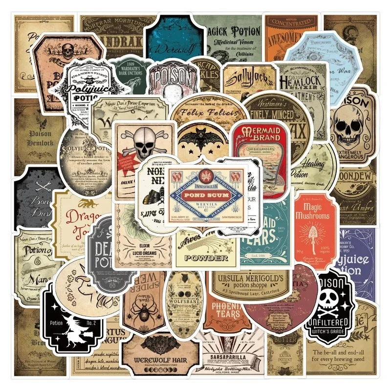 

10/30/50 шт., наклейки на бампер, с рисунком черепа