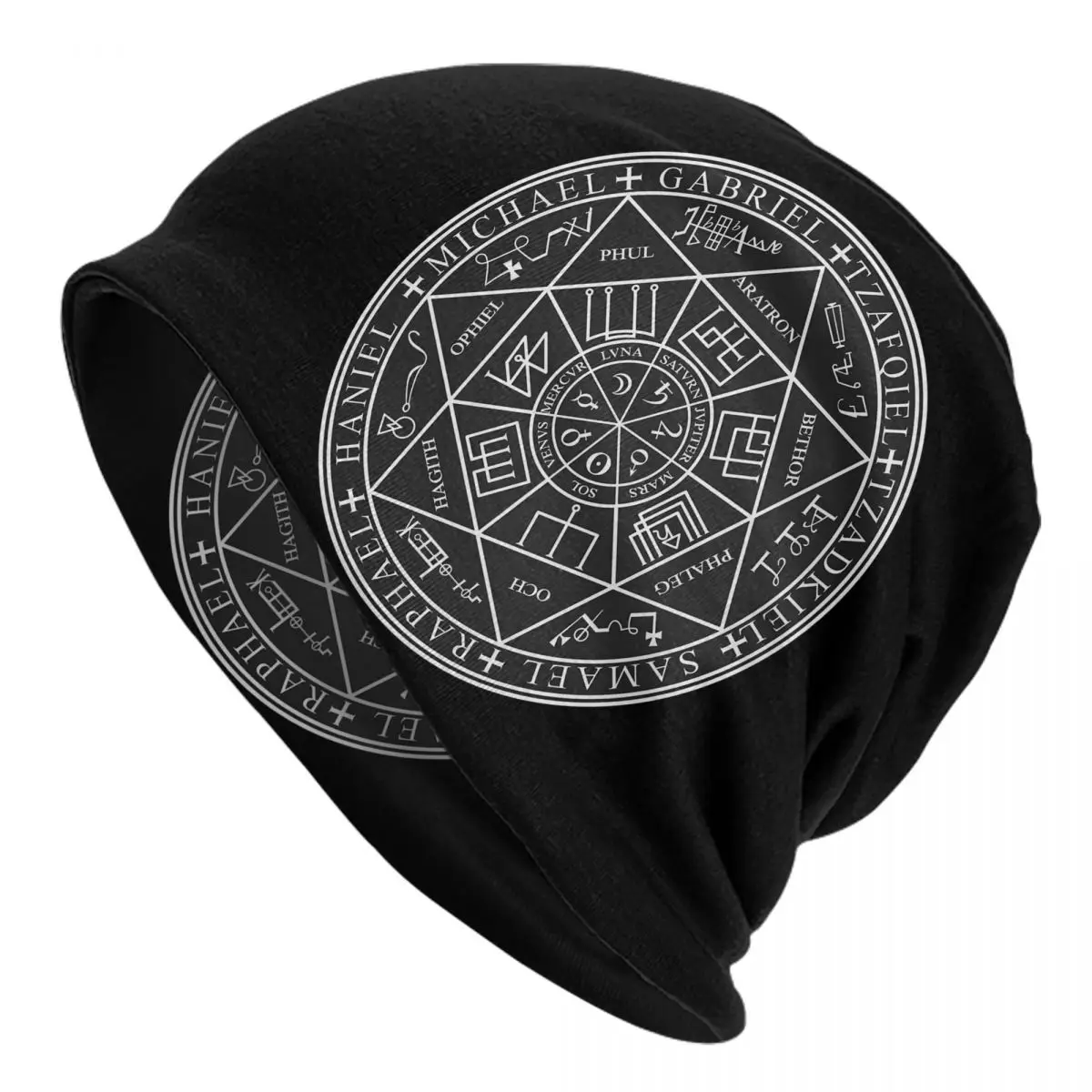 Seals Of The Seven Archangels Adult Men's Women's Knit Hat Keep warm winter Funny knitted hat