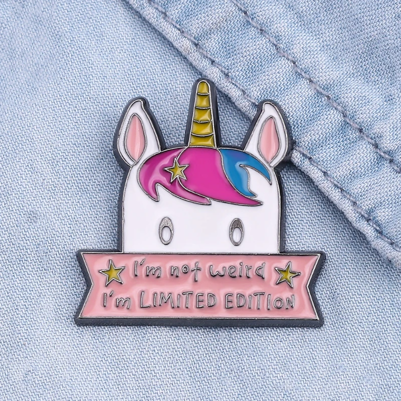 

Rainbow Pony Unicorn Badges Creative Lapel Pins Cartoon Friends Pin New Year Gift Christmas Women's Brooch Jewelry Fashion
