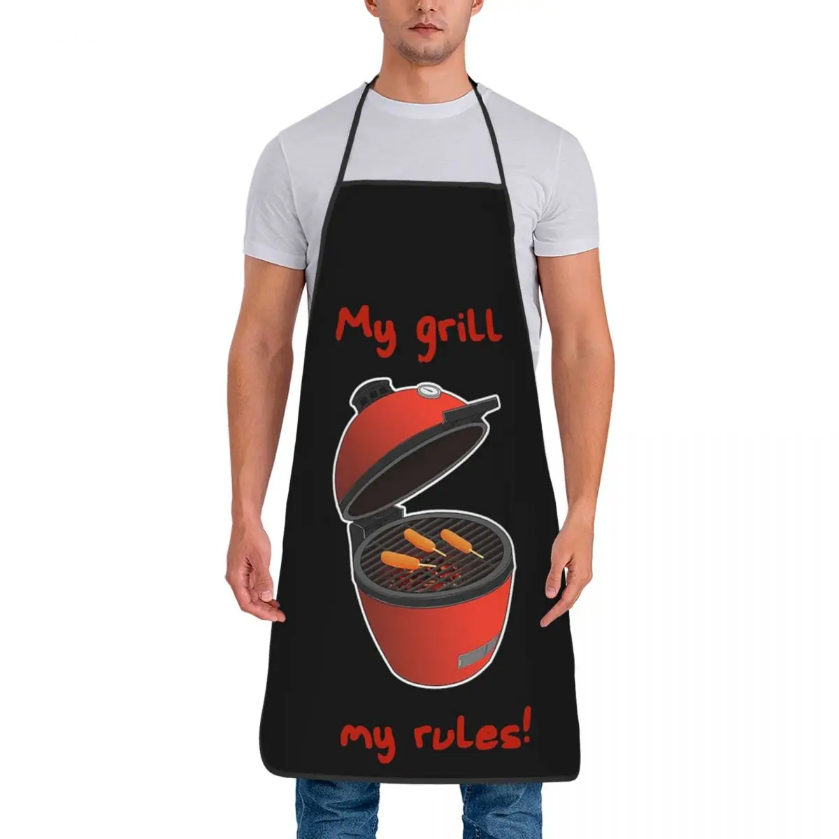 Камадо Джо барбекю гриль и дымовые фартуки шеф-повар кулинария выпечка столб