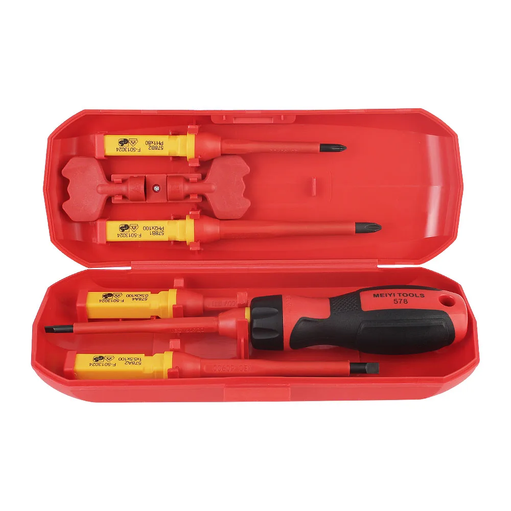 

Портативный набор изолированных отверток 7 шт., хромованадиевая сталь