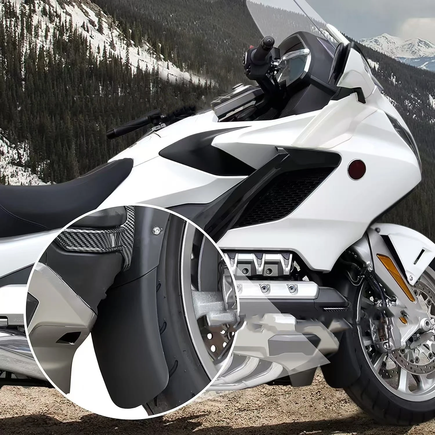 Черное переднее крыло из АБС-пластика для мотоцикла удлинитель брызговик Honda