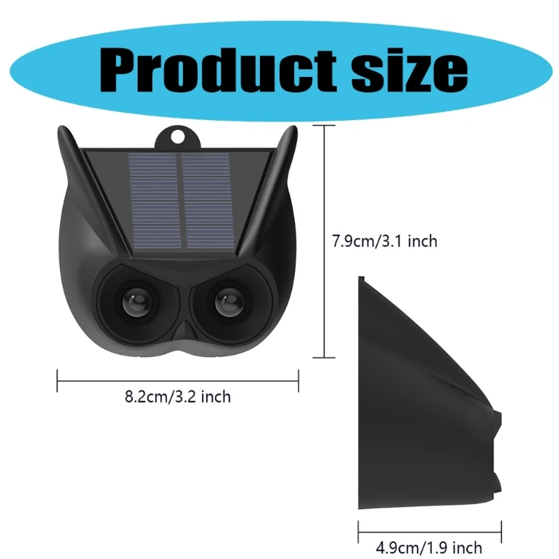 D0AB Защита для сада Солнечные средства отпугивания животных со стробоскопом