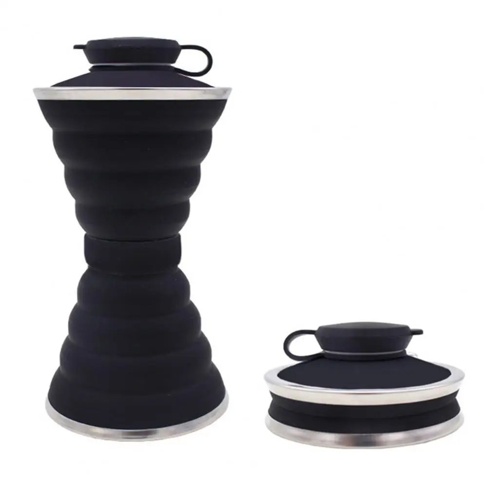 

Бутылка для воды, без БФА, силиконовая бутылка для воды с длительным сроком службы, расширяемая дорожная бутылка для кофе, молока, воды