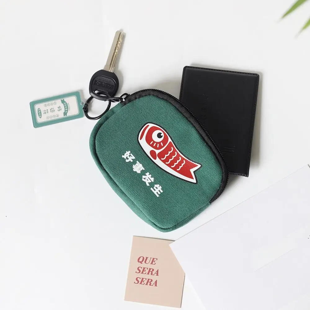 

Creative For Student For Children Pendant For Girls Gift Keychain Lucky Koi Wallet Short Purse Coin Purse Card Holder