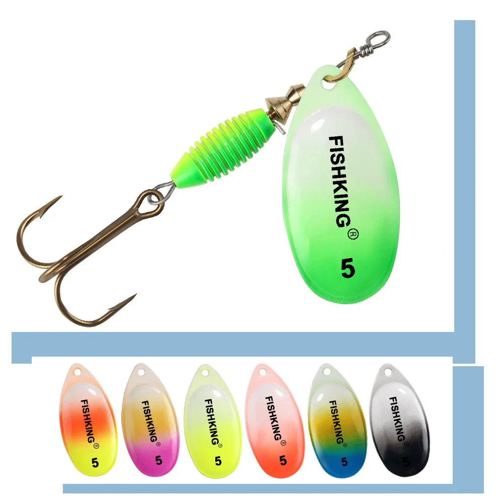 

Spinner Lure 1pcs 4g/4.8g/7g 10g/14g 7color with Treble Hook Metal Spoon Lure Hard Fishing Lure Fishing Tackle Bait