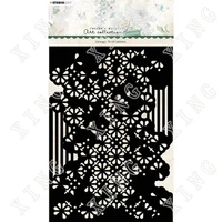 new arrival grungy floral pattern essentials airbrush painting decor stencils for diy scrapbooking art ablum diary stamp crafts