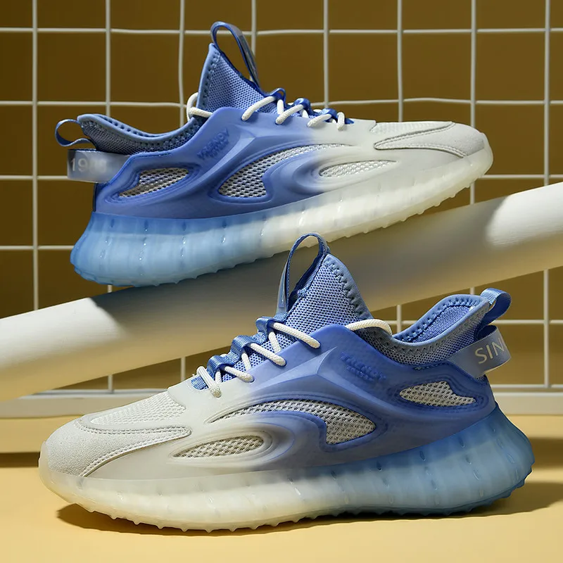 

New High Quality Genuine Mesh Casual Sport Shoes Yeezys Luxury Designer Shoes Comfortable Breathable Sneakers for Fashion Men