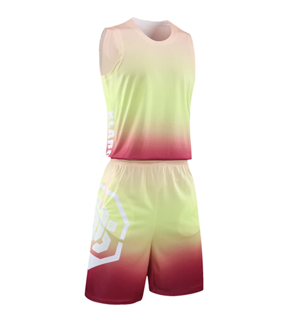 Men Youth Sports Basketball Set Summer New Quick Drying Breathable Short Sleeve T-Shirt University Basketball Team Jersey 2023