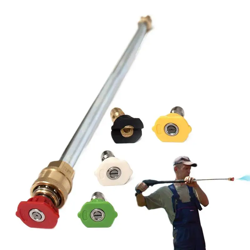 Удлинитель для мойки автомобиля насадка высокого давления 4000psi с 5 насадками