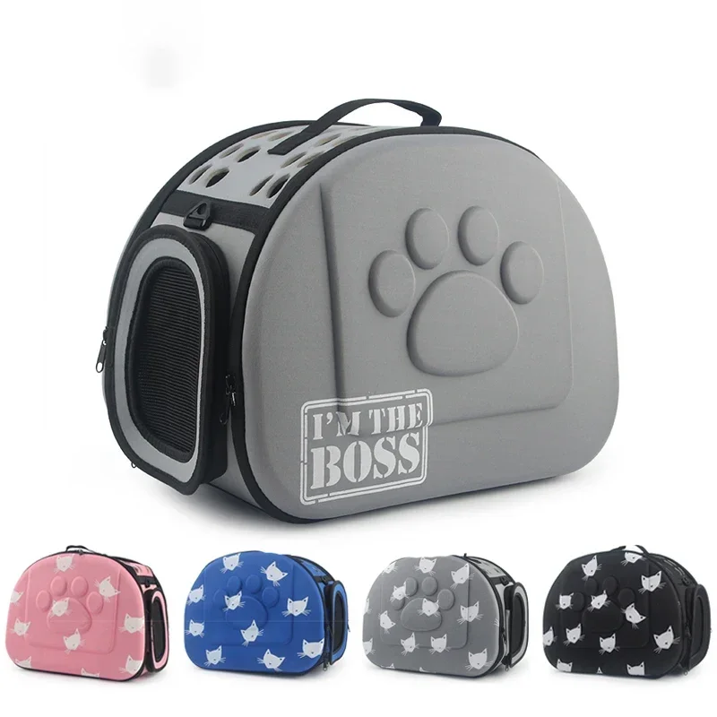 

Cat Pattern Dog Carrier Bag Portable Cats Handbag Foldable Travel Bag Puppy Carrying Shoulder Pet Bags