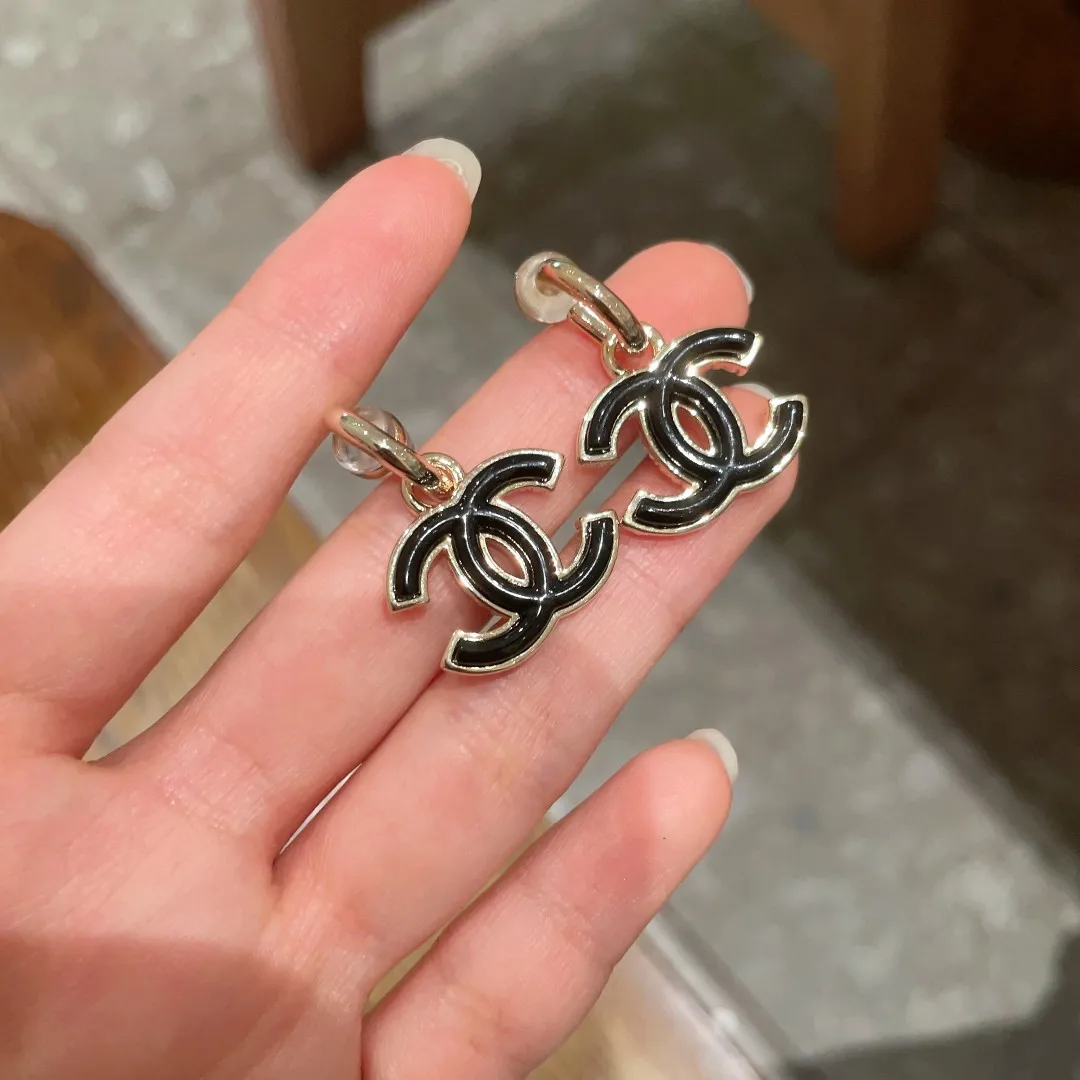 серьги Chanel Модные массивные серьга с для женщин женская свадебная Повседневная
