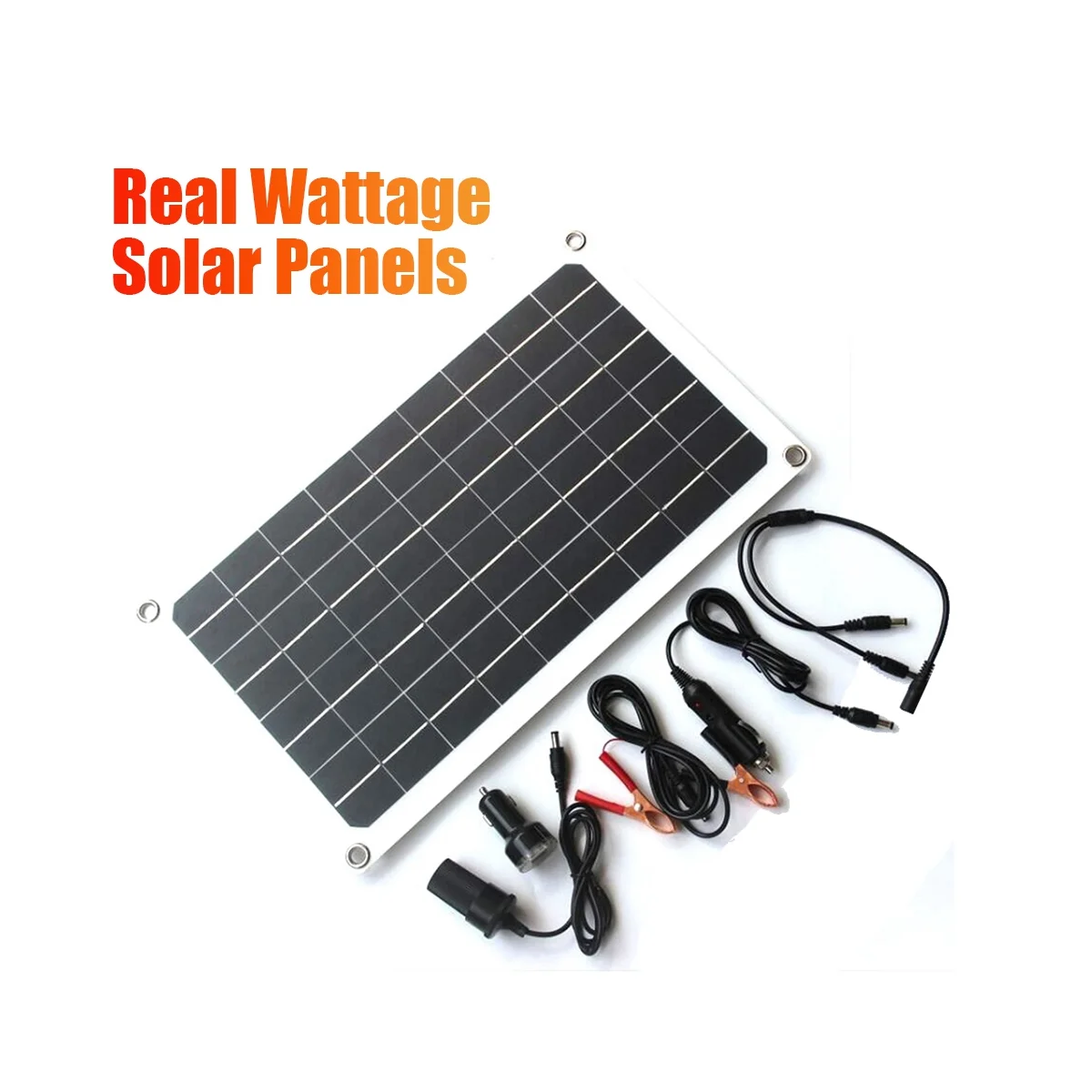 Комплект гибкой солнечной панели 20 Вт 12 В двойной порт постоянного тока уличный