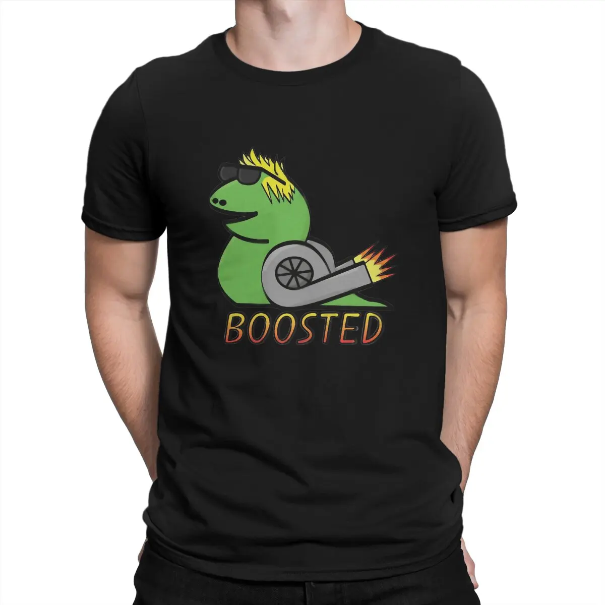 

Turbo Snail Men's TShirt Twin Turbo Slug Fashion T Shirt Graphic Streetwear Hipster