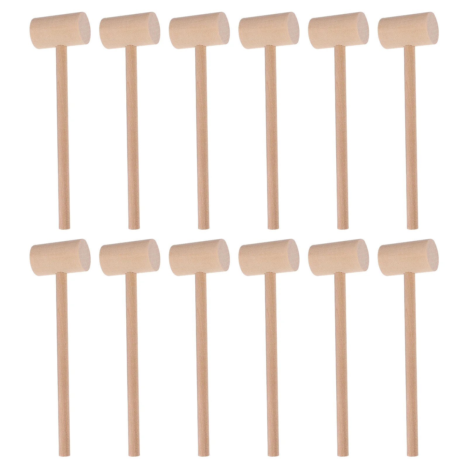 

Mini Hitting Hammer Hardwood Mallet Natural Small Toy Tool Playing Kids Toys