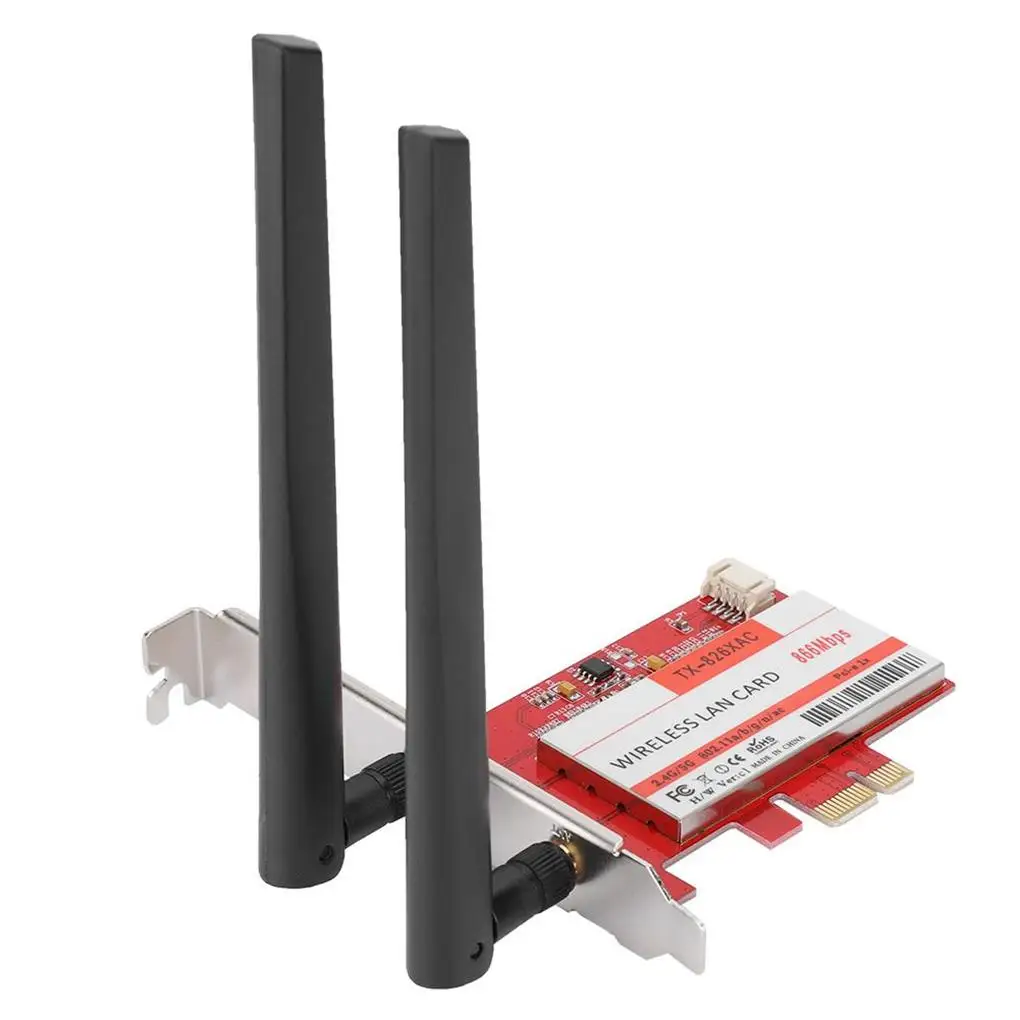 

PCIE Двухдиапазонная сетевая карта 2,4G/телефон Bluetooth 4,2 PCIE беспроводная карта для intel 8265AC