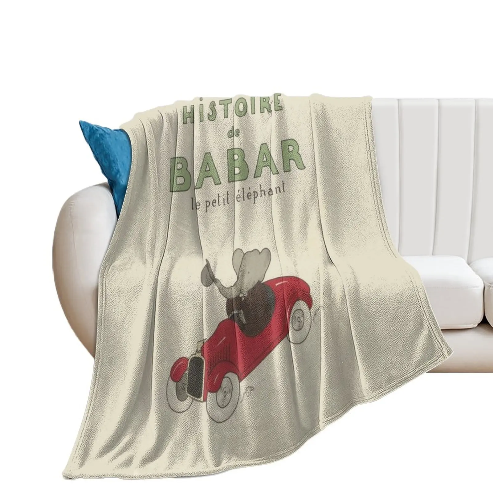 Роскошное Брендовое одиночное одеяло Story de Babar