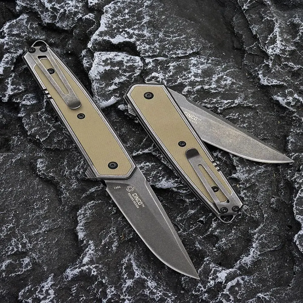 

Складной нож из нержавеющей стали, 7091 дюйма, с черным камнем