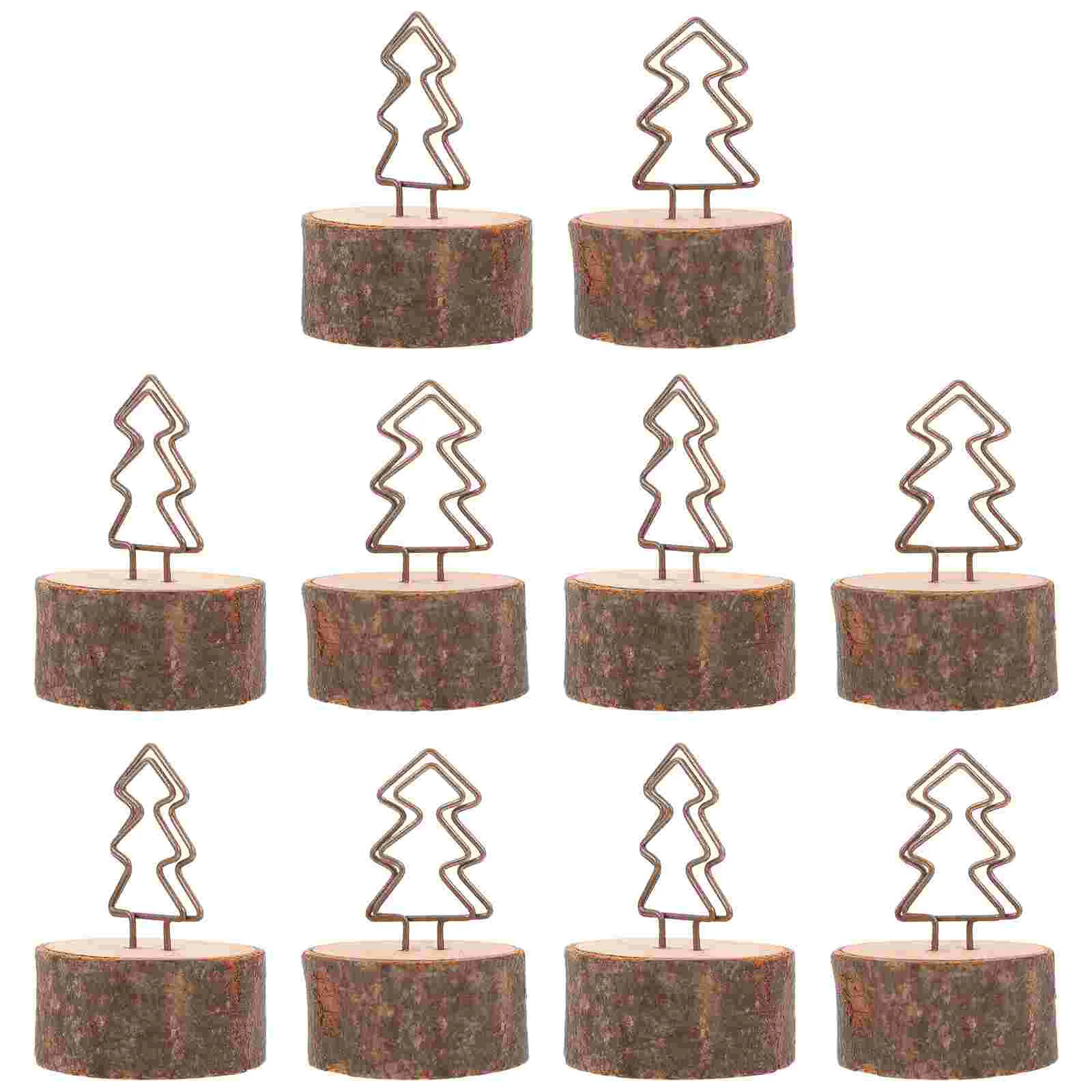

10PCS Xmas Crafts Decorative Photo Clip Photo DIY Clip Business Cards Clip