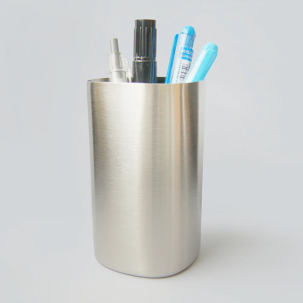 

Cup Tumbler Stainless Mug Steel Holder Water Cups Bathroom Metal Brush Tooth Drinking Organizer Toothpaste Makeup Gargle Holders