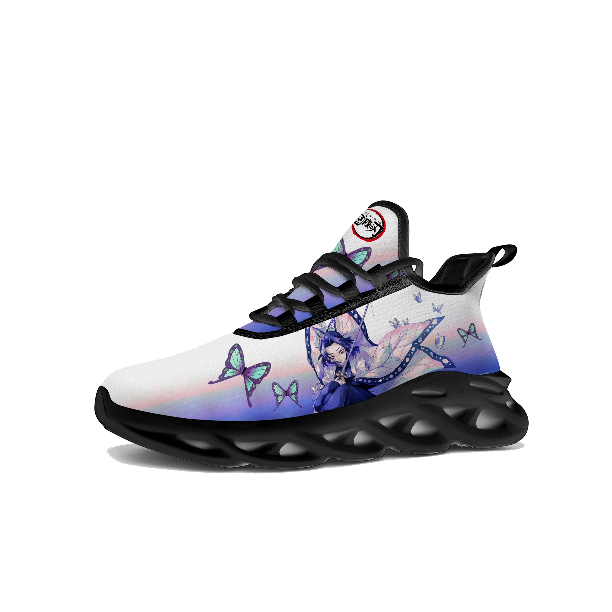 

Мужские и женские кроссовки Shinobu, спортивные кроссовки на плоской подошве, рассекающие демонов, насекомые, столбики, беговые кроссовки, изготовленные на заказ