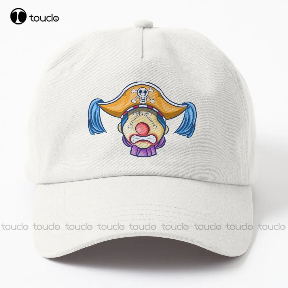 

Captain Buggy Head One-Piece Anime Straw Hat Pirates Dad Hat Red Caps Street Skateboard Denim Color Sun Hats Adjustable Cartoon