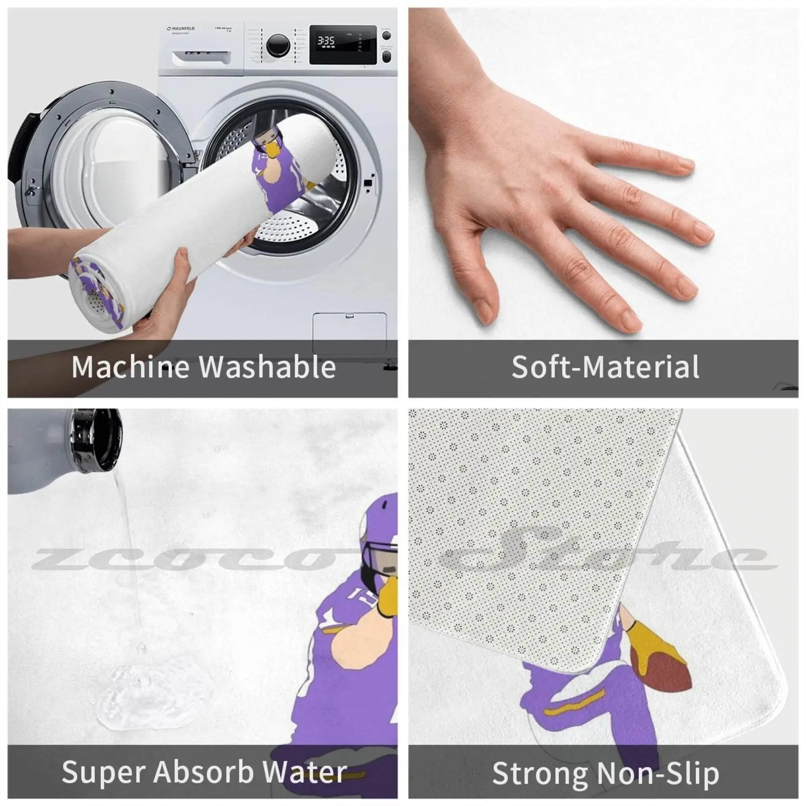 Антискользящий коврик для впитывания воды занятий спортом |