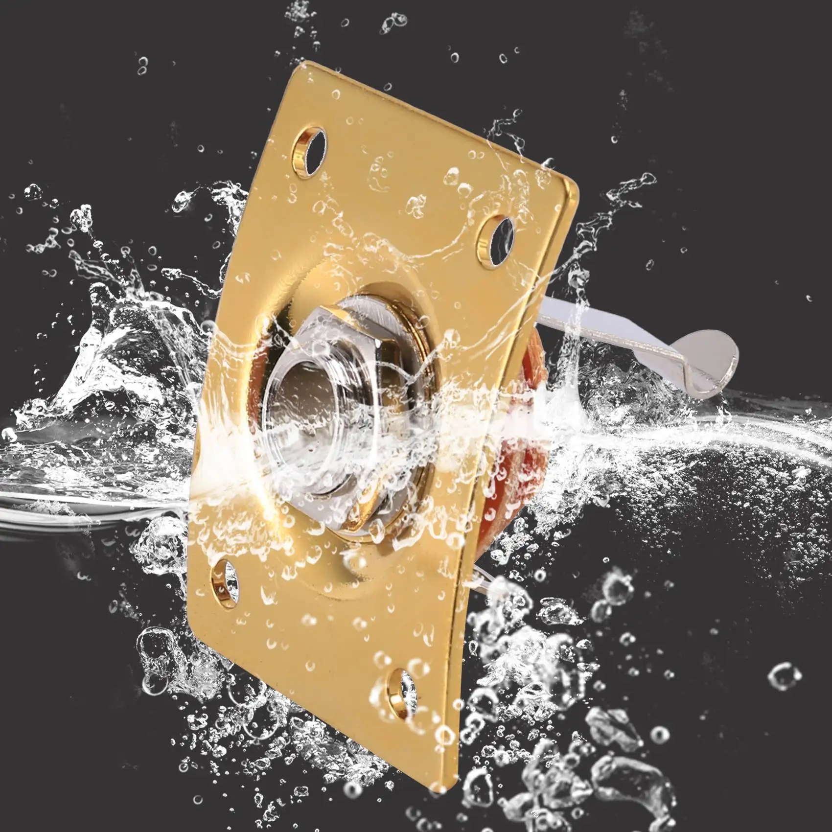 Квадратная пластина для гитары бас-Джек гнездо 1/4 электрогитары Запчасти и