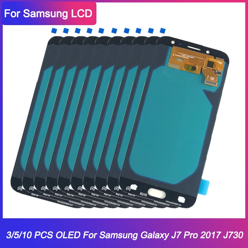 3/5/10 шт./партия сенсорный ЖК-экран для Samsung Galaxy J7 2017 J730 J730F J730FM | Мобильные телефоны и