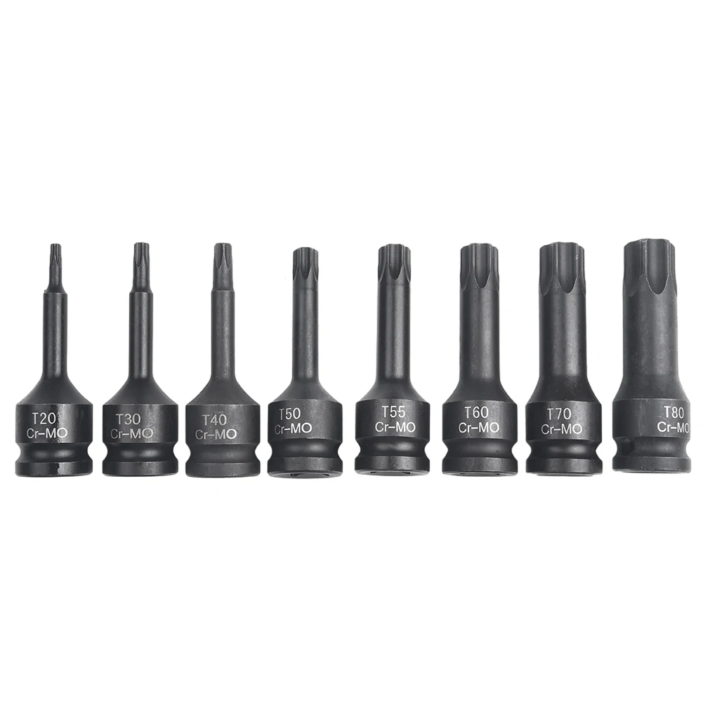 

Hexagon Socket Socket Adapter Impact Torx Star Bit 8pcs Set Durable Hand Tools High Quality Portable Socket Sets