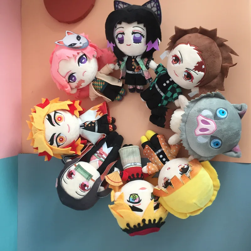 

Demon Slayer Plush Toy 20cm Kimetsu No Yaiba Kamado Tanjirou Tomioka Giyuu Agatsuma Zenitsu Douma Sabito Stuffed Dolls Gift