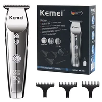 original kemei professional hair trimmer for men 3 speed motor beard trimmer powerful hair clipper lcd display barber hair cut
