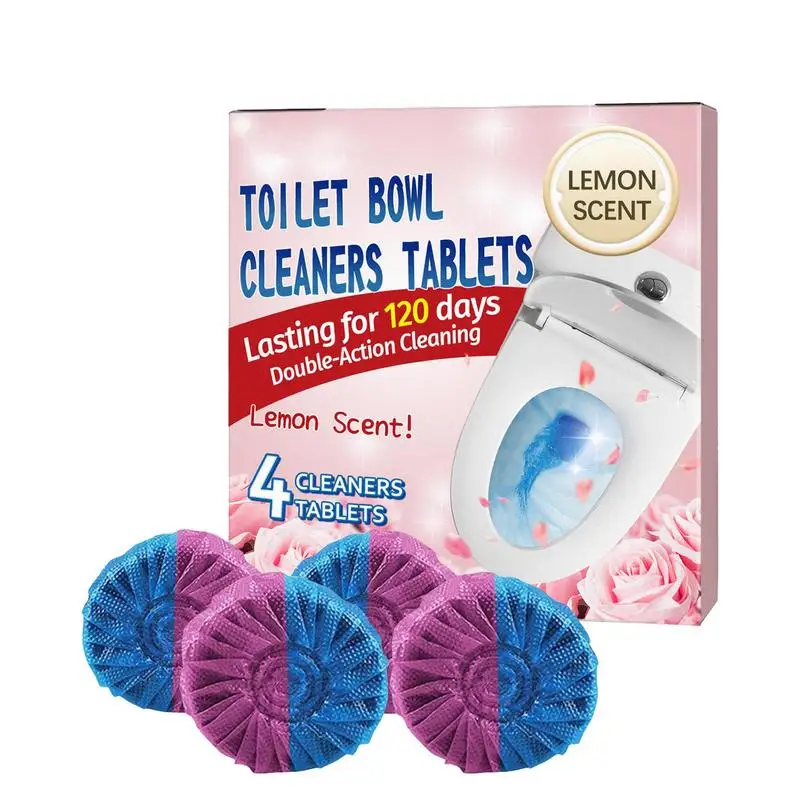 

Toilet Cleaner Tablets Stain Removing Eliminate Limescale Odors Lemon Scent Tablets Toilet Bowl Cleaner Effervescent Tablet
