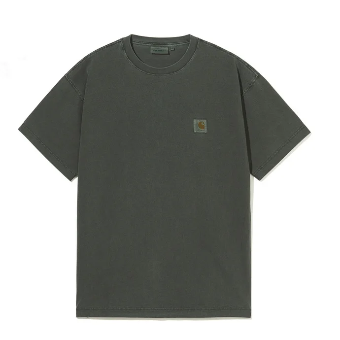 

2023 Y2K Short-sleeved T-shirt men's classic LOGO label special dyed old New Carhartt