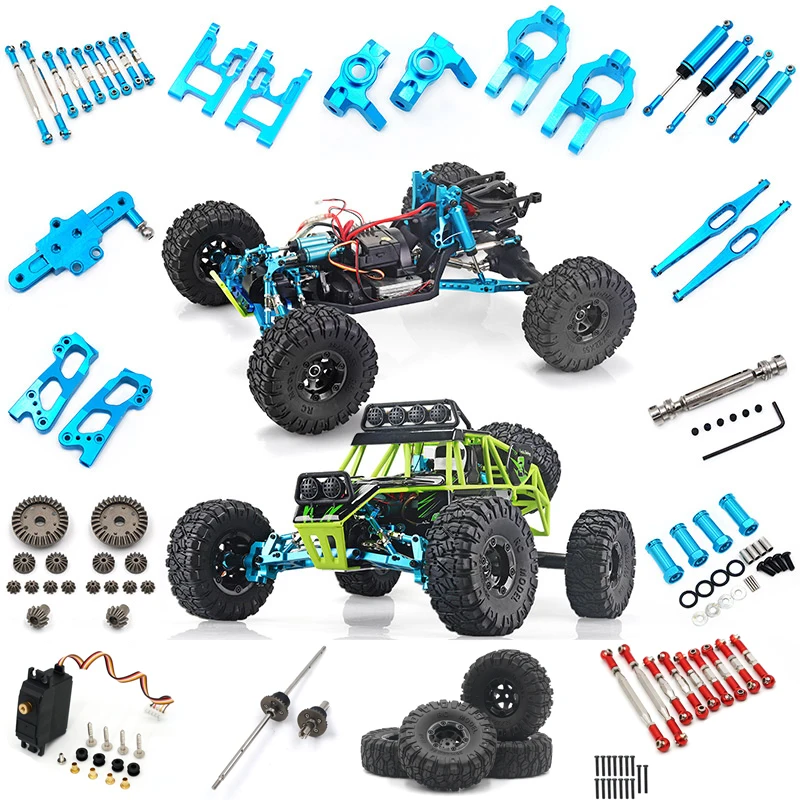 

Wltoys 12428 12427 12423 Радиоуправляемый автомобиль, все обновленные металлические детали, Радиоуправляемый грузовик, Передний Задний дифференциал,...