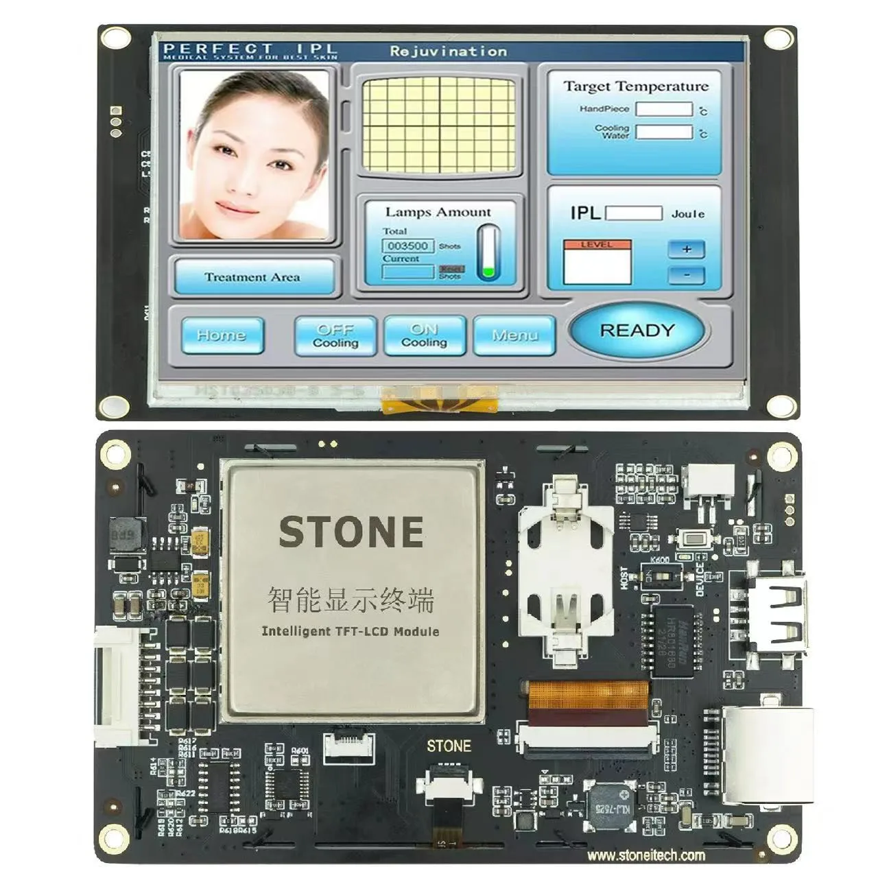 4.3 LCD Touch Module Working life an impressive 30,000 hours Included GUI Design Software Makes Programming Fast & Easy