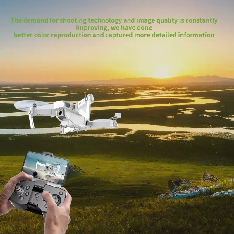 

UAV folding obstacle avoidance UAV aerial photography four axis HD 4K dual camera FPV folding aircraft remote control toy