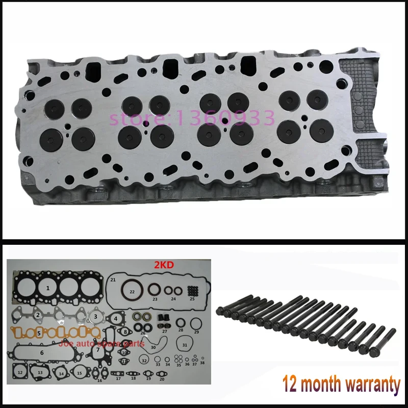 2KD 2KDFTV 2kd FTV двигатель в сборе болт прокладки головки блока цилиндров для Toyota Hilux