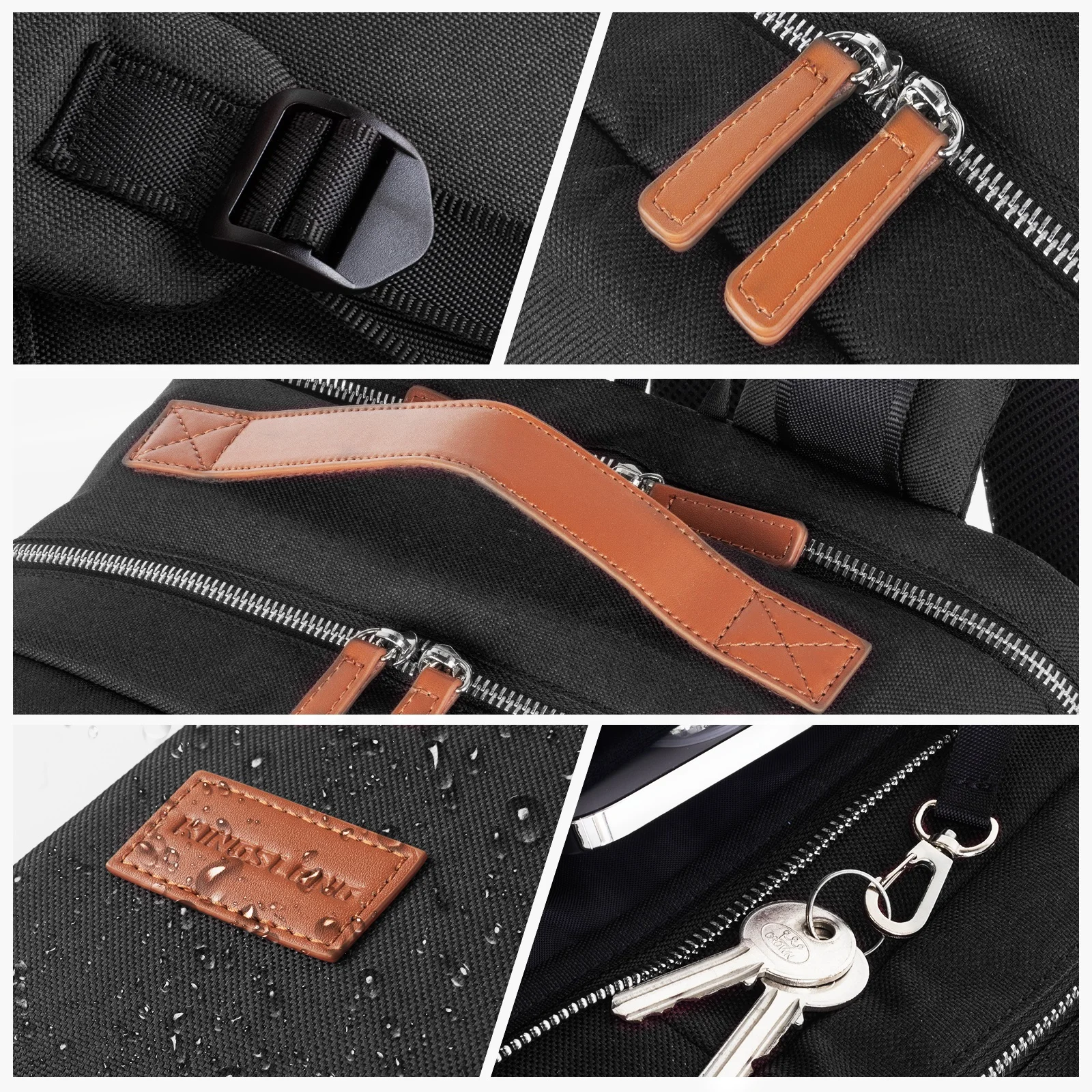KINGSLONG унисекс деловой удобный дорожный рюкзак для ноутбука с USB/мужской