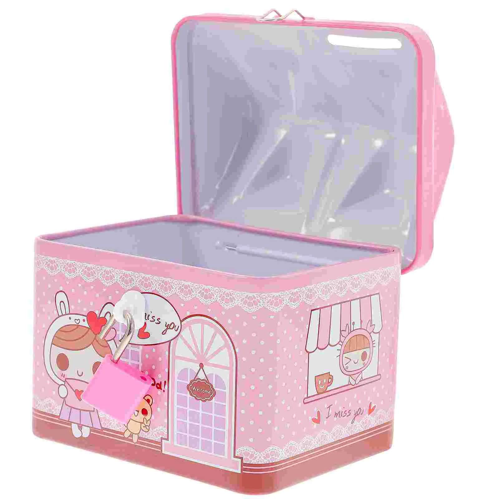 

Money Bank Kids Girl Toys Kids Money Jar Vintage Home Decor Piggy Bank Desktop Cartoon Money Jar