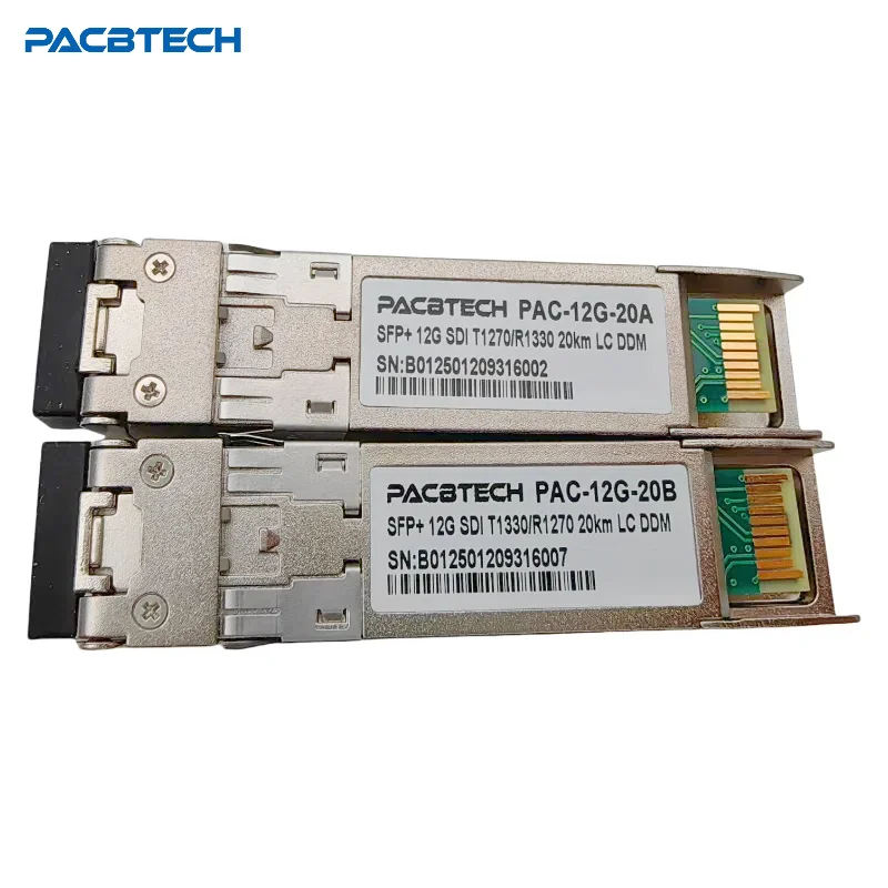 12G SDI SFP BIDI-модуль Transcevier Fiber VIDEO с разъемом 20 км SM LC одноволоконный трансивер 1310